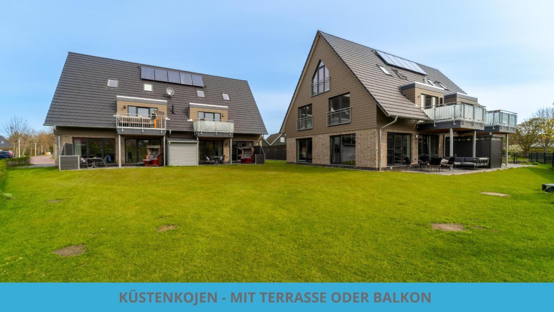 Kuestenkojen Mit 4 Ferienwohnungen Fuer 1 Bis 8 Pers Mit Diversen Schlafzimmern, Garten Oder Balkon 比苏姆 外观 照片