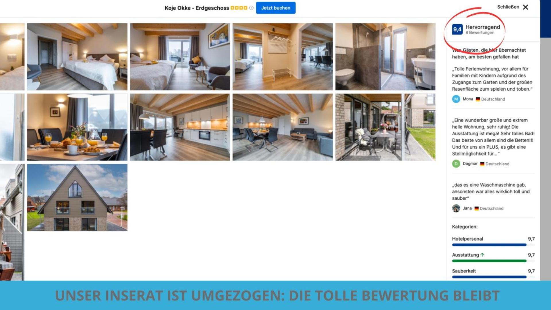 Kuestenkojen Mit 4 Ferienwohnungen Fuer 1 Bis 8 Pers Mit Diversen Schlafzimmern, Garten Oder Balkon 比苏姆 外观 照片