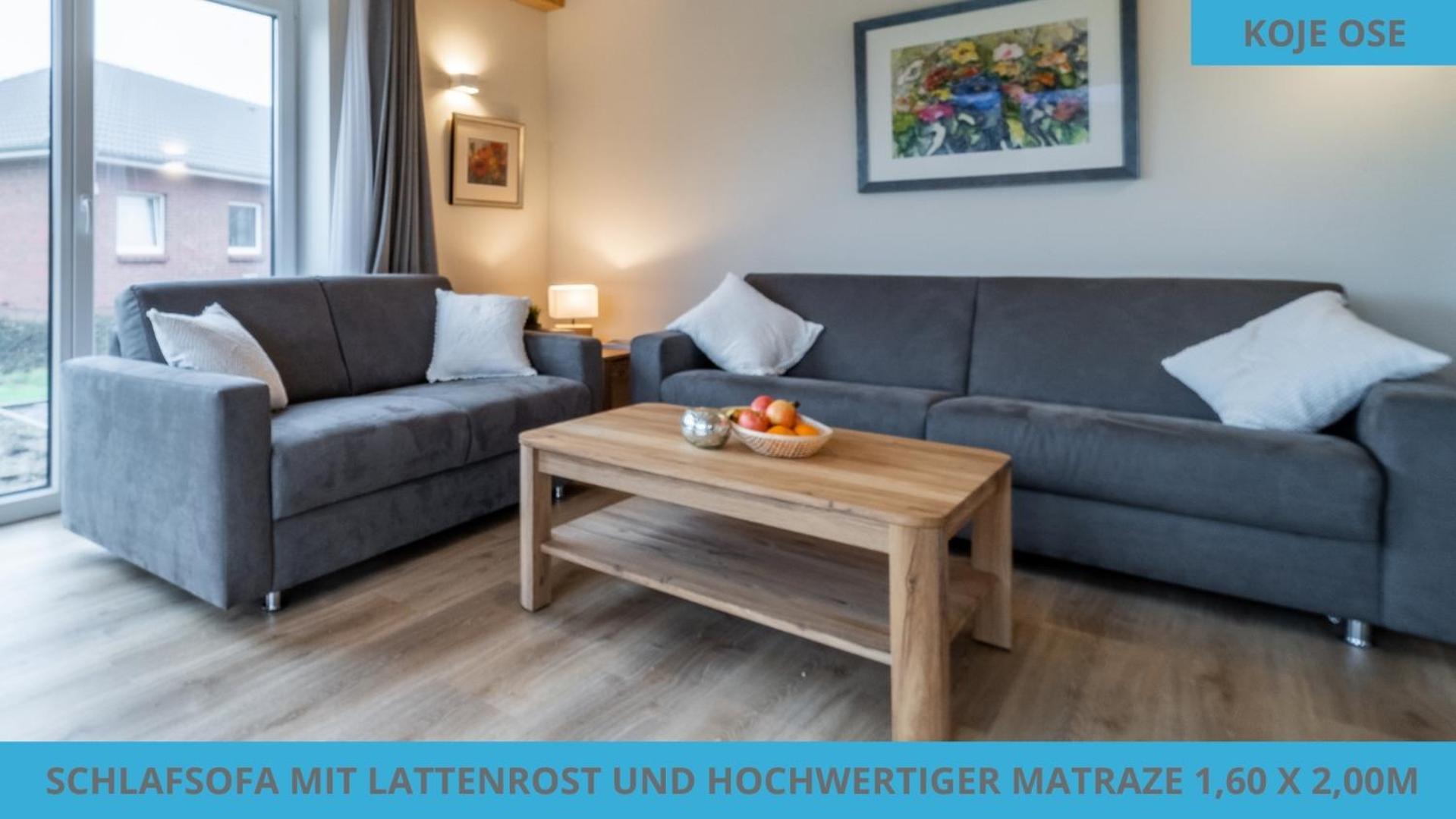 Kuestenkojen Mit 4 Ferienwohnungen Fuer 1 Bis 8 Pers Mit Diversen Schlafzimmern, Garten Oder Balkon 比苏姆 外观 照片
