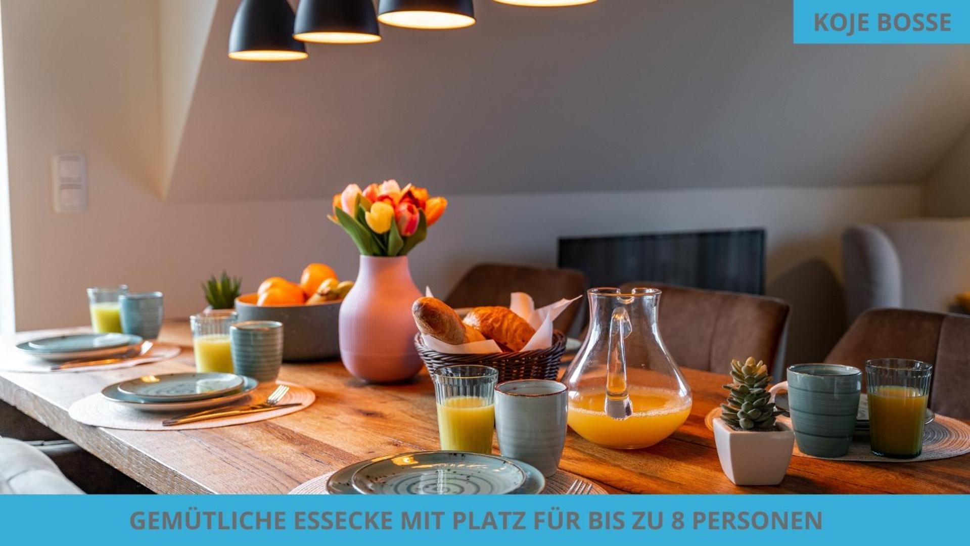 Kuestenkojen Mit 4 Ferienwohnungen Fuer 1 Bis 8 Pers Mit Diversen Schlafzimmern, Garten Oder Balkon 比苏姆 外观 照片